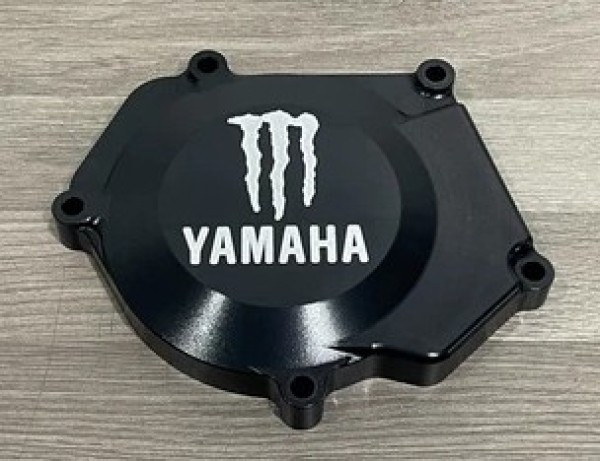 YAMAHA YZ250 2006-22 Factory Billet Ignition Stator Cover Finished in Black Hard Anodising.
