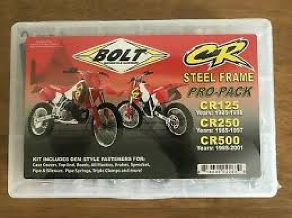 Honda CR125 1985-97 CR250 1985-96 CR500 1985-01 Steel Frame Bolt Pack