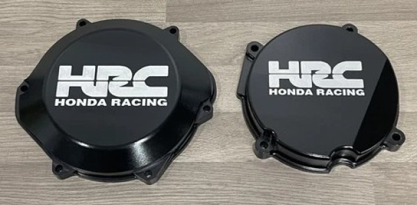 HONDA CR500R 1988-2001 Factory Billet HRC Clutch Cover Ignition Stator Cover finished in Hard Anodising