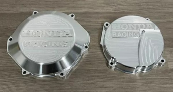 HONDA CR250R 1988-2001 Factory Billet Clutch Cover And Ignition Cover Aluminium Finish
