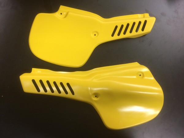 Yamaha YZ250 YZ490 1983 Factory OW Style Side Panels (Yellow)