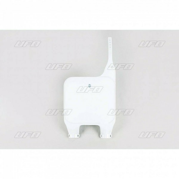 Honda CR250 CR500 1989 UFO Inverted Front Number Plate (White)