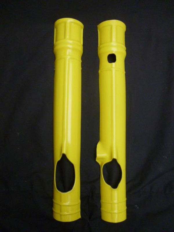 Yamaha YZ250 YZ465 1981 Fork Leg Protectors Yellow