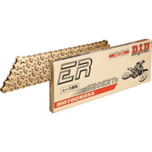 Kawasaki KX125 1979-08 KX250 1975-08 KX420 1980-81 KX500 1983-04 DiD 520 ERT3 Gold and Black Chain (120 Link)