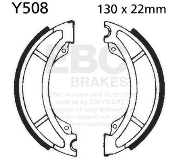Yamaha YZ465 1981 Front Brake Shoes