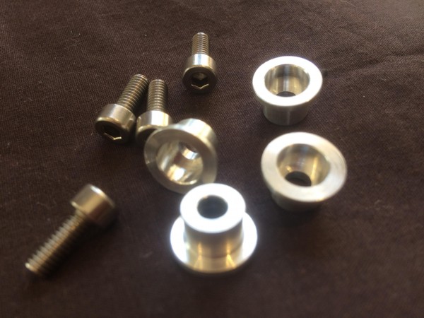 Honda CR250 1978-80 Chain Slider washers inserts + Fixings 