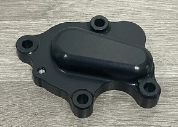 HONDA CR500R 1988-2001 Factory Billet Water Pump Cover Finished in Black Hard Anodising