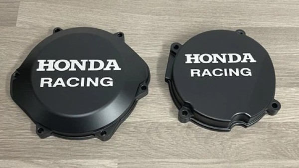 HONDA CR500R 1988-2001 Factory Billet Clutch Cover Ignition Stator Cover Black Cerakote.