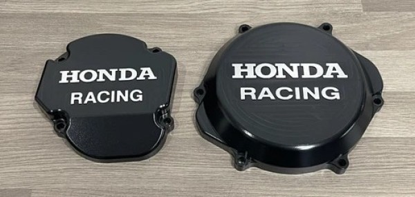 HONDA CR250R 2002-2007 Factory Billet Clutch Cover Ignition Stator Cover finished in Hard Anodising