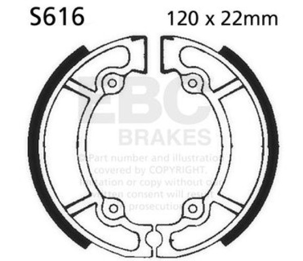 Suzuki RM125 1981-87 Rear Brake Shoes