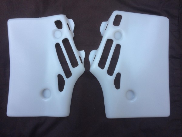 Yamaha YZ125 1983 Radiator Scoops covers (Translucent)