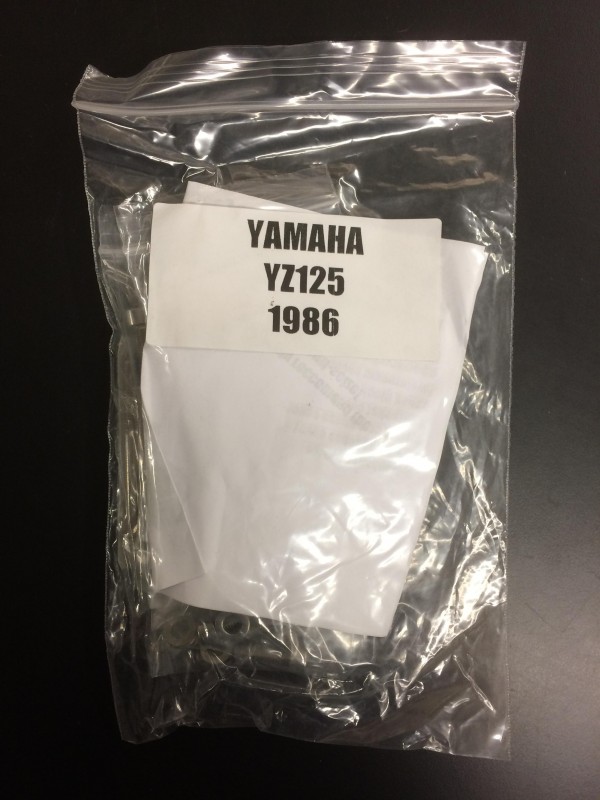 Yamaha YZ125 1986-88 Engine Bolt Set