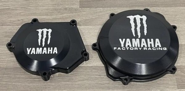 YAMAHA YZ250 1999-22 Factory Billet Clutch Cover Ignition Stator Cover finished in Hard Anodising