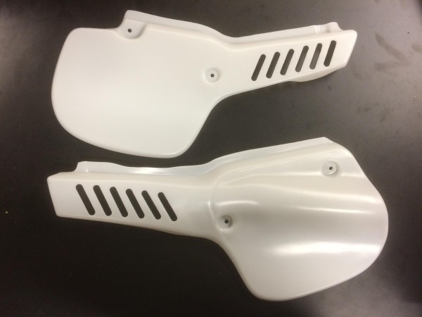 Yamaha YZ250 YZ490 1983  Factory OW Style Side Panels (TRANSLUCENT)