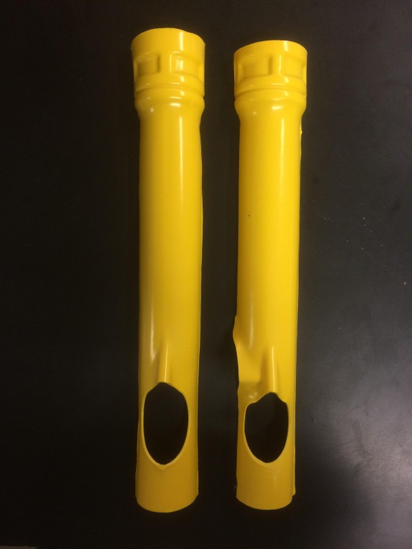 Yamaha YZ250 YZ400 1977-79 Fork Leg Protectors (Yellow)