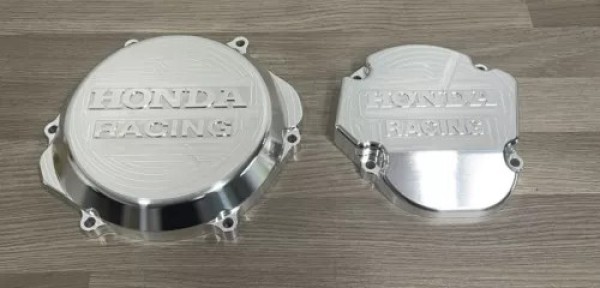 HONDA CR250R 2002-2007 Factory Billet Clutch Cover Ignition Stator Cover Aluminium Finish