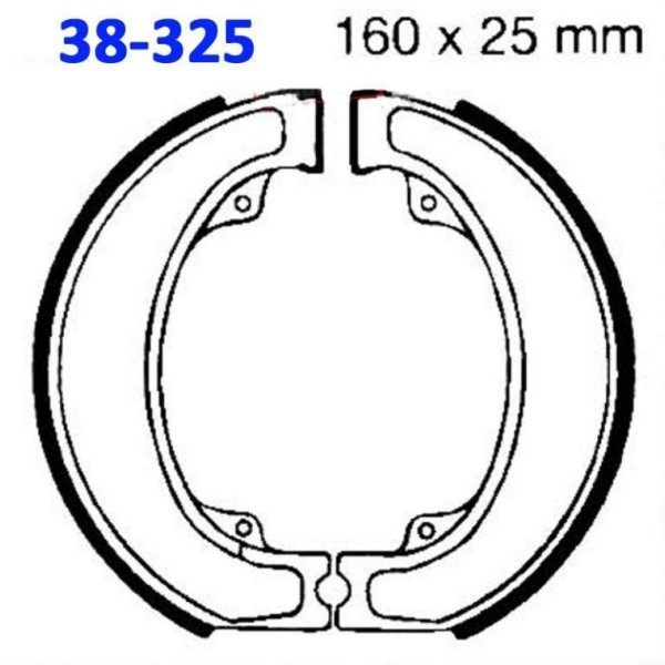 HONDA CR250R 1978-80 Rear Brake Shoes