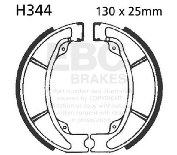 HONDA CR125R 1986 Rear Brake Shoes