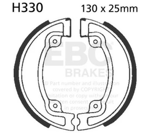 HONDA CR250 1981 Rear Brake Shoes