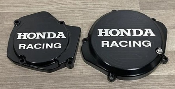 HONDA CR125R 1990-2006 Factory Billet Clutch Cover Ignition Stator Cover Finished in Hard Anodising