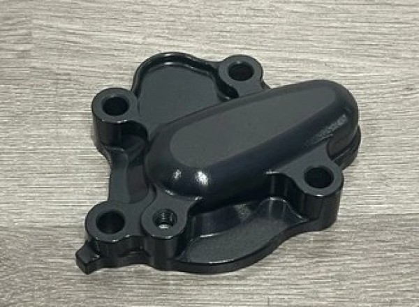 HONDA CR250R 1985-1991 Factory Billet Water Pump Cover Black Cerakote.