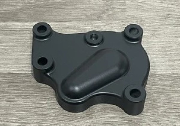 HONDA CR250R 1988-2001 Factory Billet Water Pump Cover Black Cerakote.