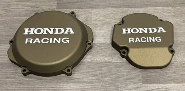 HONDA CR250R 2002-2007 Factory Billet Clutch Cover Ignition Stator Cover Burnt Bronze Cerakote.