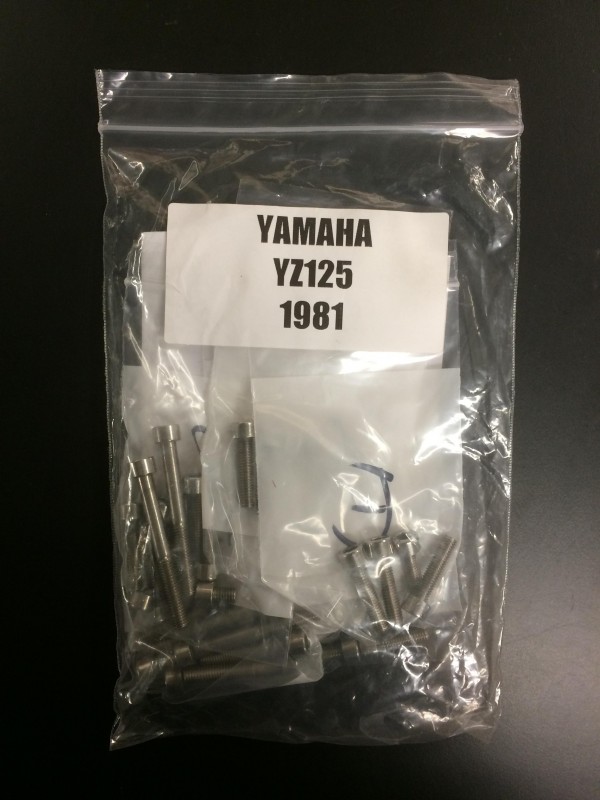 Yamaha YZ125 1981 Engine Bolt Set