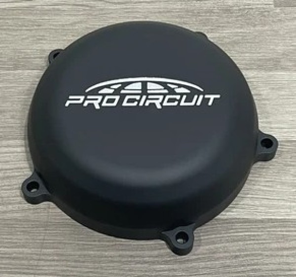 KAWASAKI KX500 1988-04 Pro Circuit Billet Ignition Stator Cover Finished in Black Cerakote.