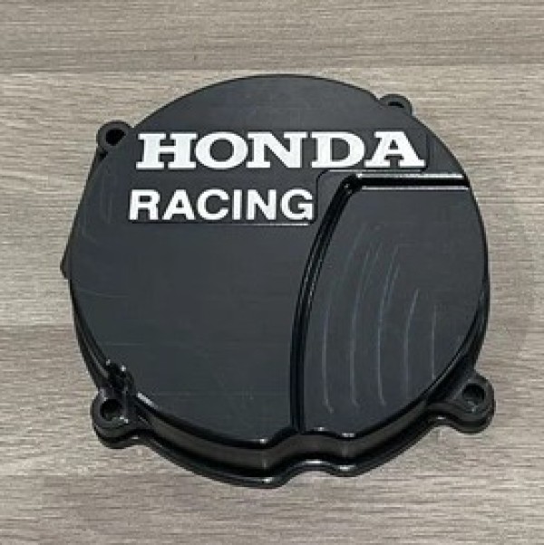 HONDA CR250R 1988-2001 Factory Billet Ignition Stator Cover Finished in Black Hard Anodising.
