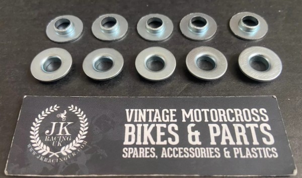 Kawasaki KX125 KX250 KX420 KX500 KDX175 KDX200 KDX250 KLX250 1974-18 8MM Plastics Shoulder Washers Top Hats X 10
