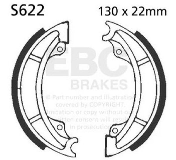 Suzuki RM125 1984 Front Brake Shoes