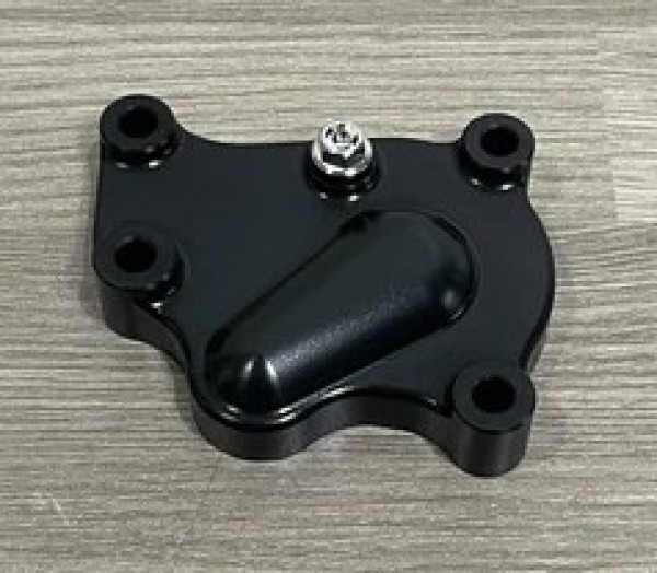 HONDA CR250R 1988-2001 Factory Billet Water Pump Cover Finished in Black Hard Anodising.