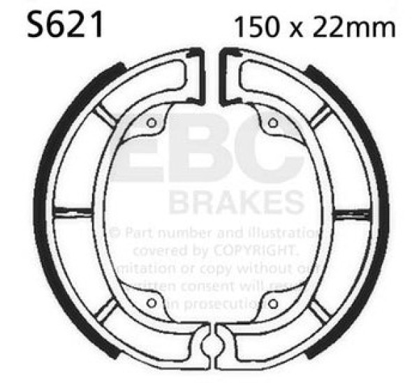 Suzuki RM250 1981-82 Front Brake Shoes