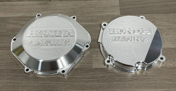 HONDA CR500R 1988-2001 Factory Billet Clutch Cover Ignition Stator Cover Aluminium Finish