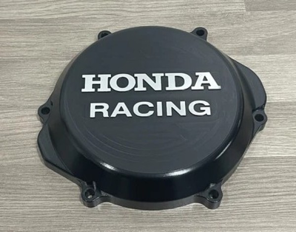HONDA CR250R 2002-2007 Factory Billet Clutch Cover Finished in Black Hard Anodising.