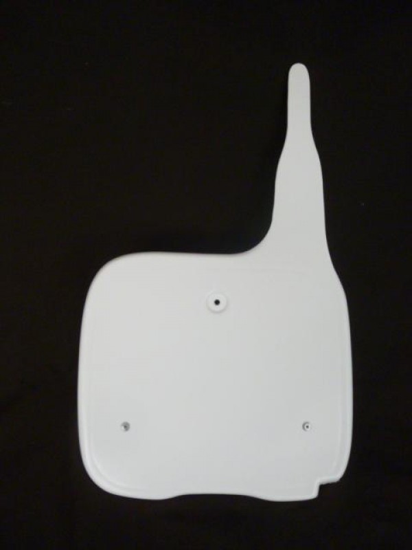 Yamaha YZ125 YZ250 YZ490 1982-88 white Front number plate