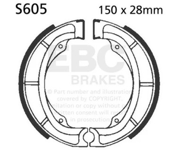 Suzuki RM250 RM400 1979 Front Brake Shoes