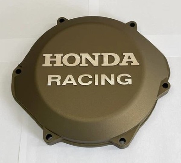 HONDA CR500R 1988-2001 Factory Billet Clutch Cover Finished In Burnt Bronze Cerakote.