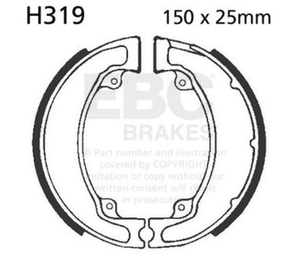 HONDA CR450R 1981 Rear Brake Shoes