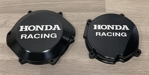 HONDA CR500R 1988-2001 Factory Billet Clutch Cover Ignition Stator Cover finished in Hard Anodising