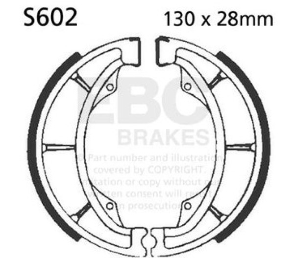 Suzuki RM125 1975-78 Rear Brake Shoes